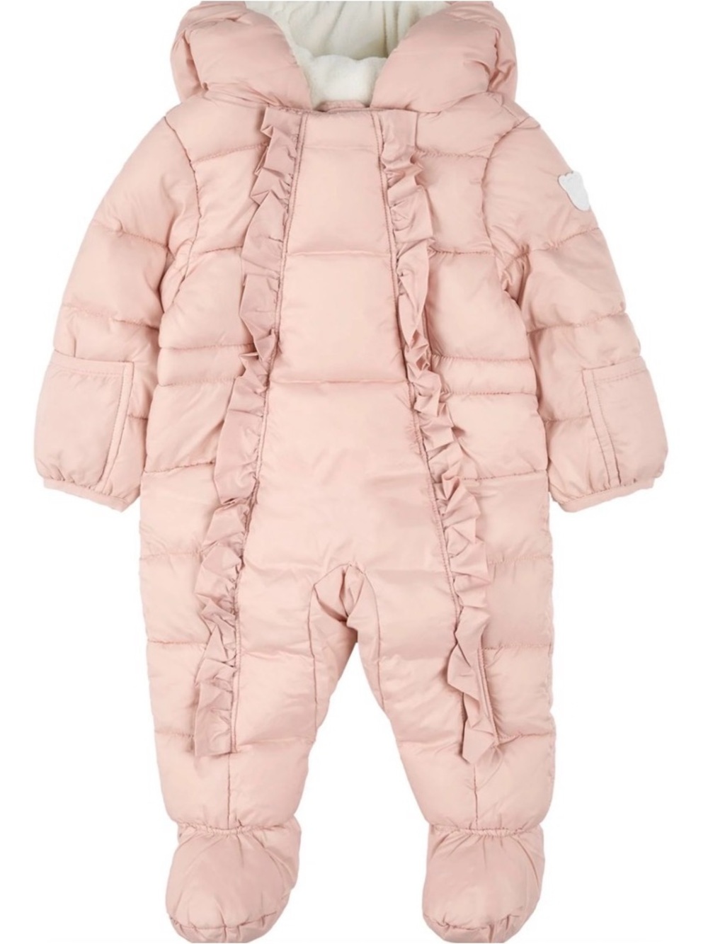 One-Piece Pink Snowsuit Pink / 9 m